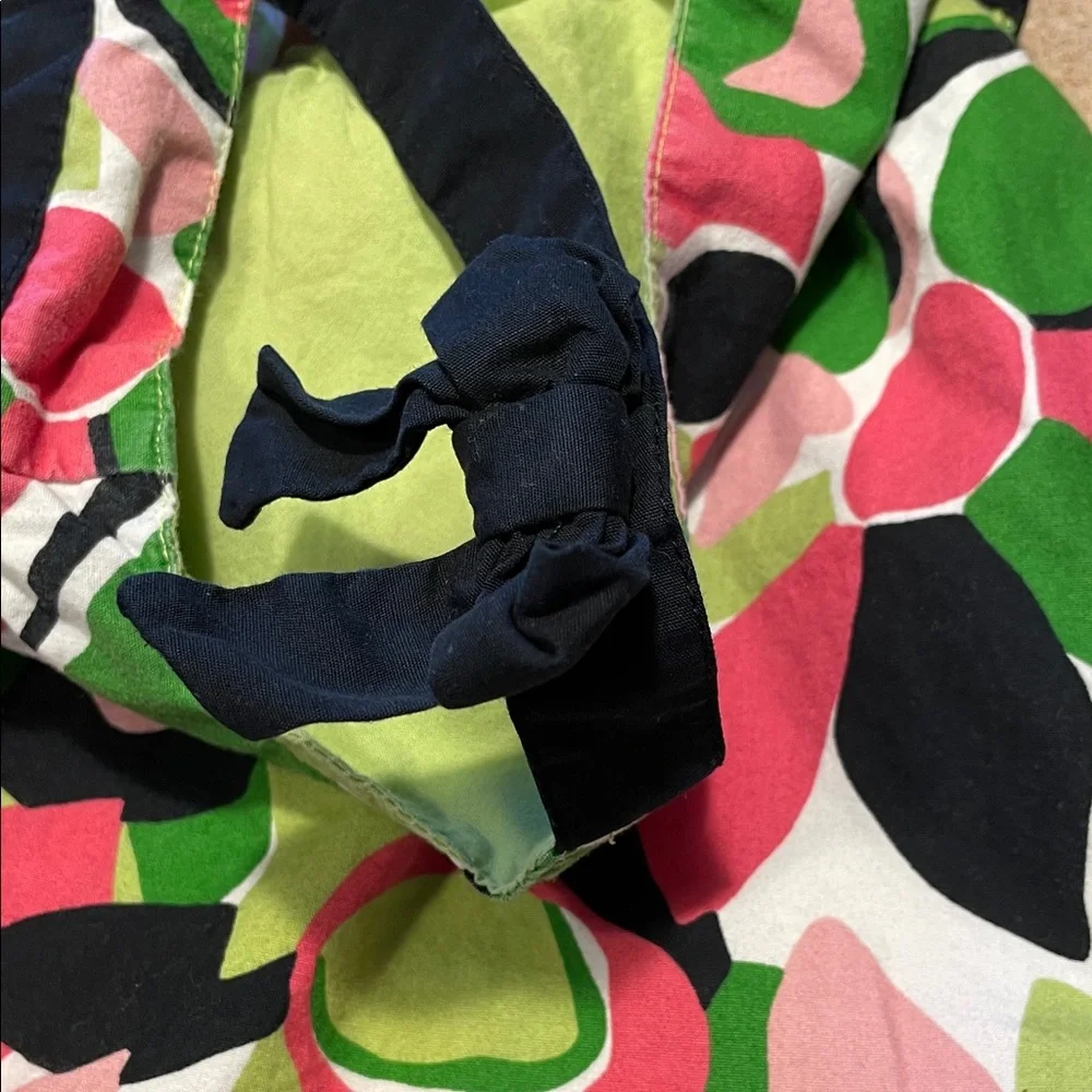 Gymboree Pink & Green Abstract Floral Sundress